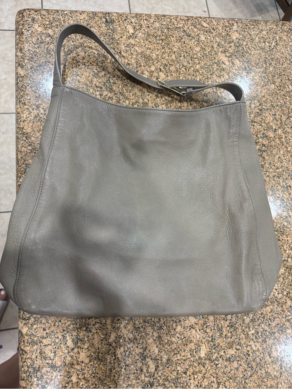 Tory Burch Taupe brody pebbled leather bag - Picture 4 of 6